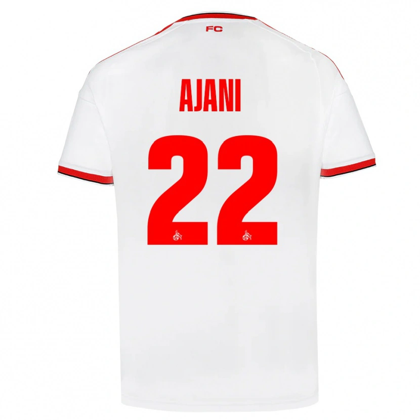 Danxen Mujer Camiseta Marvin Ajani #22 Blanco Rojo Negro 1ª Equipación 2026/27 La Camisa México