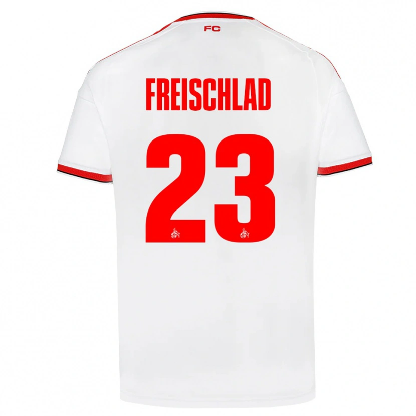 Danxen Mujer Camiseta Yannick Freischlad #23 Blanco Rojo Negro 1ª Equipación 2026/27 La Camisa México