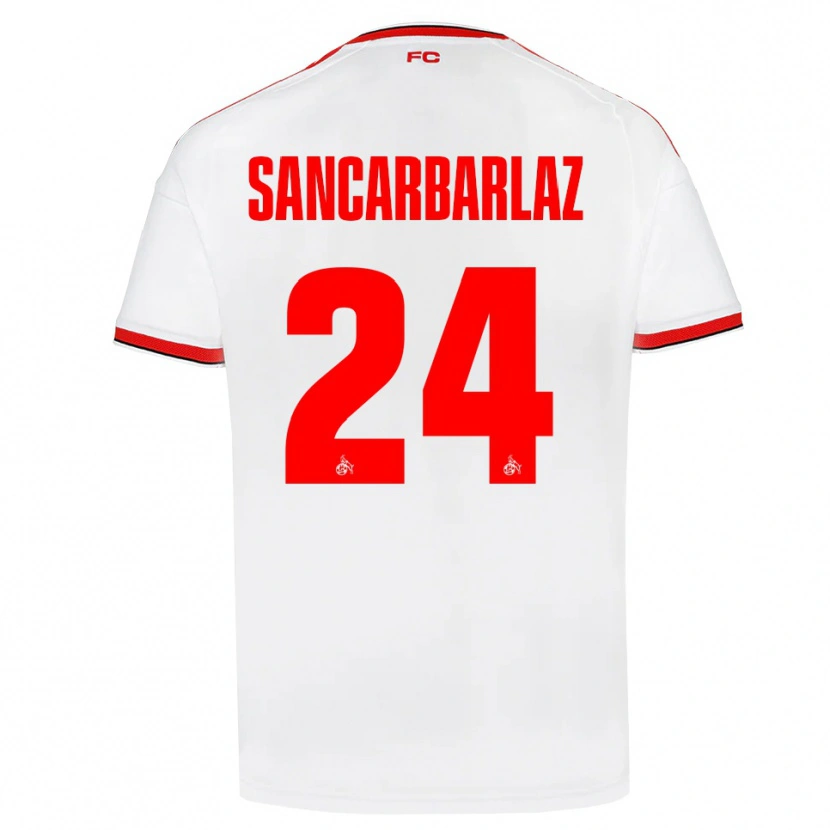 Danxen Mujer Camiseta Keyhan Sancarbarlaz #24 Blanco Rojo Negro 1ª Equipación 2026/27 La Camisa México