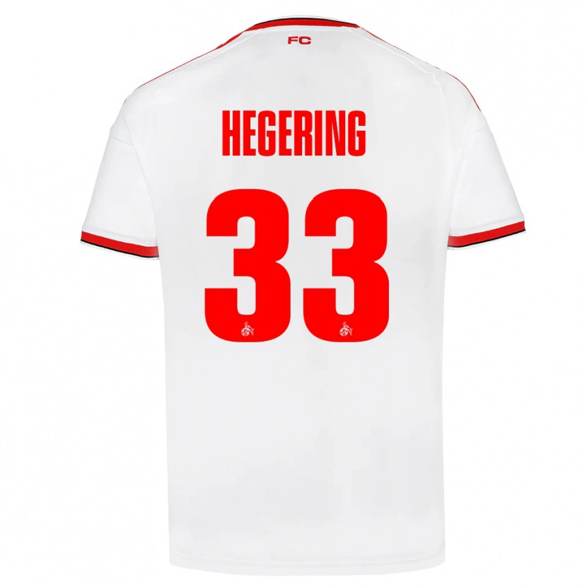Danxen Mujer Camiseta Marina Hegering #33 Blanco Rojo Negro 1ª Equipación 2026/27 La Camisa México