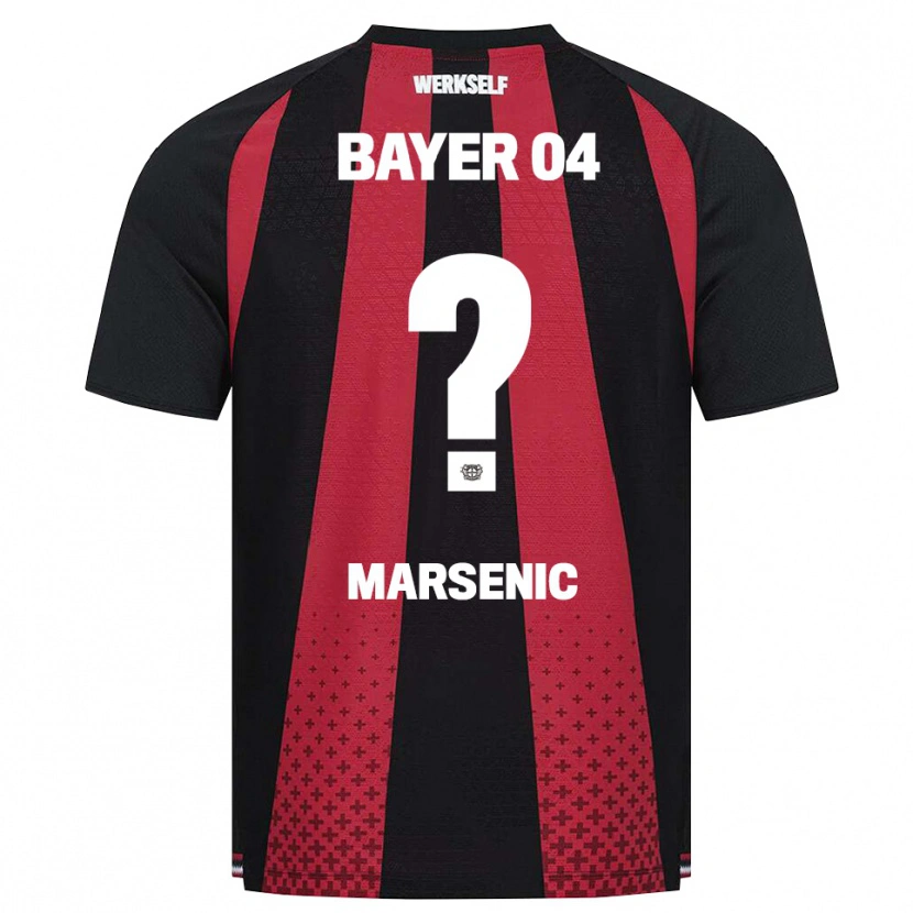 Danxen Mujer Camiseta Matija Marsenic #0 Negro Blanco Rojo 1ª Equipación 2026/27 La Camisa México