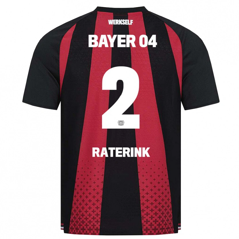 Danxen Mujer Camiseta Othniël Raterink #2 Negro Blanco Rojo 1ª Equipación 2026/27 La Camisa México
