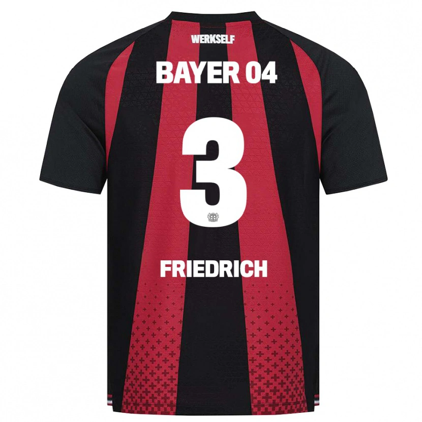 Danxen Mujer Camiseta Melissa Friedrich #3 Negro Blanco Rojo 1ª Equipación 2026/27 La Camisa México