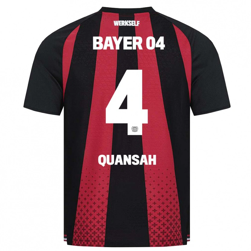 Danxen Mujer Camiseta Jarell Quansah #4 Negro Blanco Rojo 1ª Equipación 2026/27 La Camisa México
