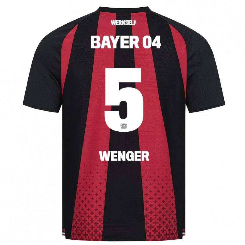 Danxen Mujer Camiseta Claudia Wenger #5 Negro Blanco Rojo 1ª Equipación 2026/27 La Camisa México