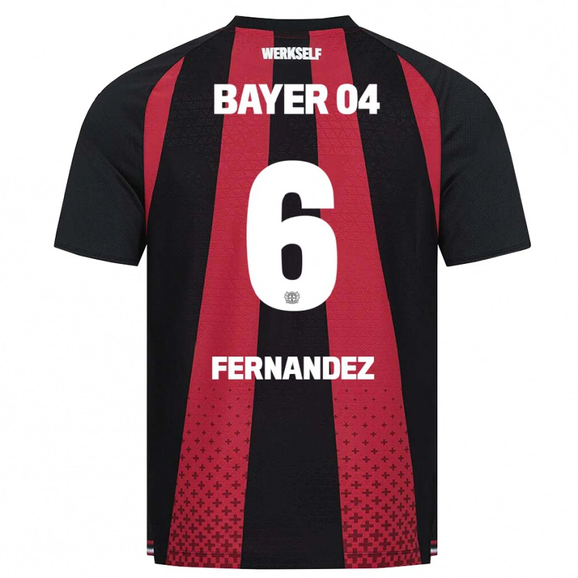 Danxen Mujer Camiseta Equi Fernández #6 Negro Blanco Rojo 1ª Equipación 2026/27 La Camisa México