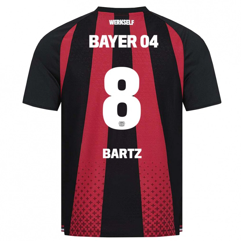 Danxen Mujer Camiseta Paulina Bartz #8 Negro Blanco Rojo 1ª Equipación 2026/27 La Camisa México