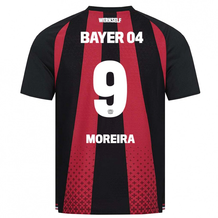 Danxen Mujer Camiseta Afonso Moreira #9 Negro Blanco Rojo 1ª Equipación 2026/27 La Camisa México