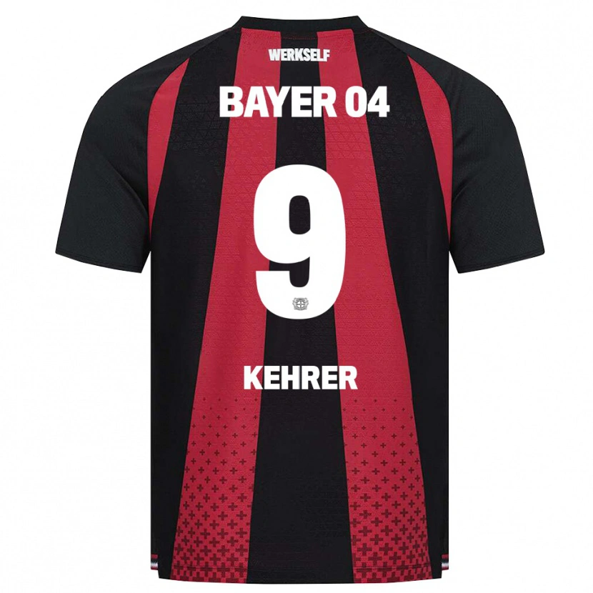 Danxen Mujer Camiseta Caroline Kehrer #9 Negro Blanco Rojo 1ª Equipación 2026/27 La Camisa México