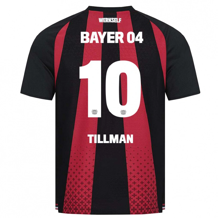 Danxen Mujer Camiseta Malik Tillman #10 Negro Blanco Rojo 1ª Equipación 2026/27 La Camisa México