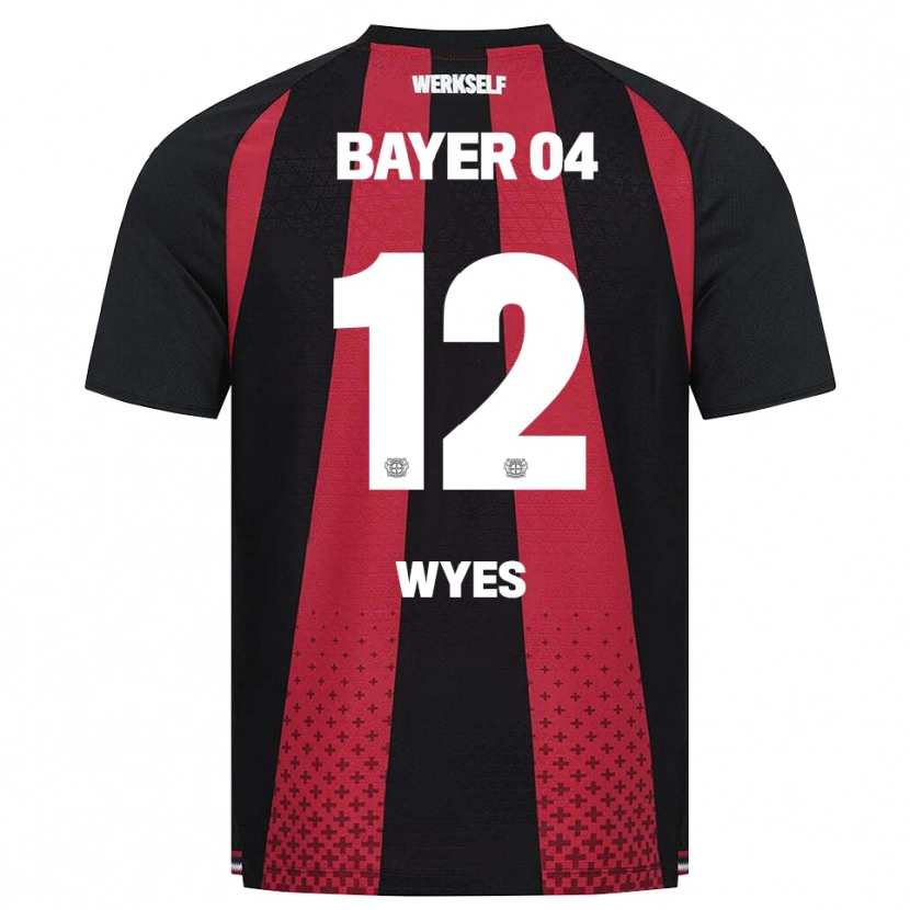 Danxen Mujer Camiseta Justus Wyes #12 Negro Blanco Rojo 1ª Equipación 2026/27 La Camisa México