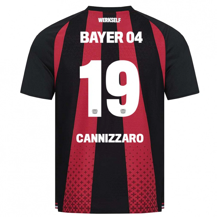 Danxen Mujer Camiseta Simone Cannizzaro #19 Negro Blanco Rojo 1ª Equipación 2026/27 La Camisa México