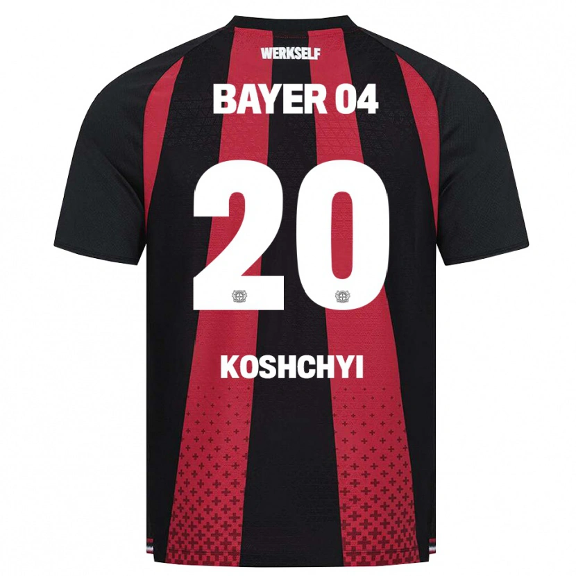 Danxen Mujer Camiseta Yegor Koshchyi #20 Negro Blanco Rojo 1ª Equipación 2026/27 La Camisa México
