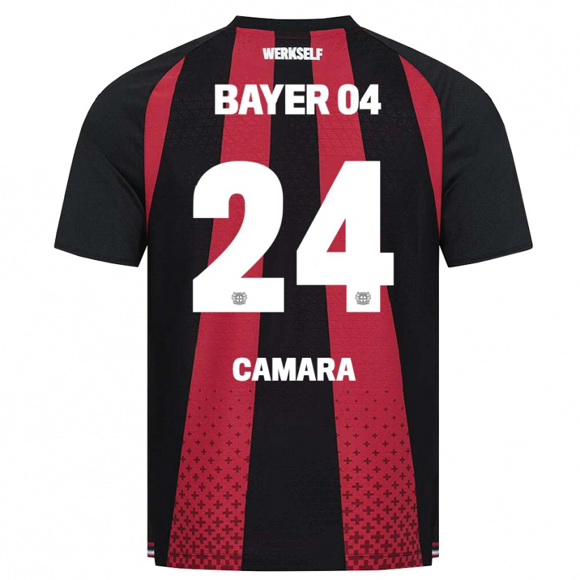 Danxen Mujer Camiseta Nourdine Camara #24 Negro Blanco Rojo 1ª Equipación 2026/27 La Camisa México