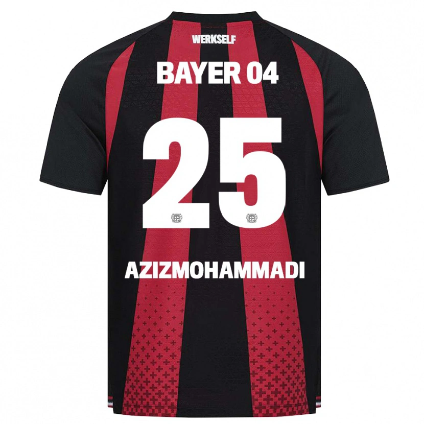 Danxen Mujer Camiseta Mick Aziz Mohammadi #25 Negro Blanco Rojo 1ª Equipación 2026/27 La Camisa México