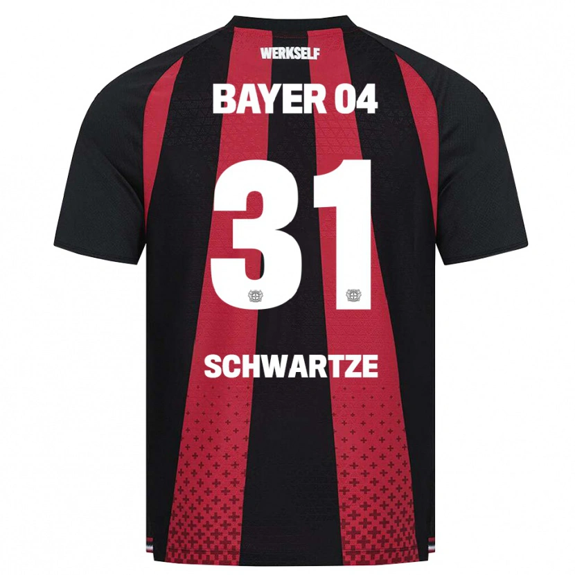 Danxen Mujer Camiseta Paula Schwartze #31 Negro Blanco Rojo 1ª Equipación 2026/27 La Camisa México