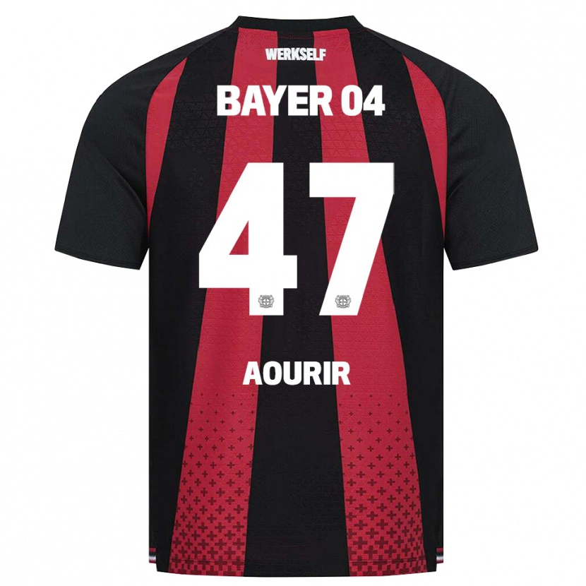 Danxen Mujer Camiseta Ayman Aourir #47 Negro Blanco Rojo 1ª Equipación 2026/27 La Camisa México