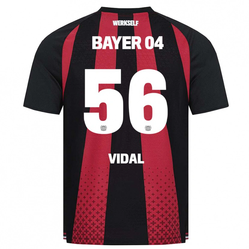 Danxen Mujer Camiseta Juliette Vidal #56 Negro Blanco Rojo 1ª Equipación 2026/27 La Camisa México