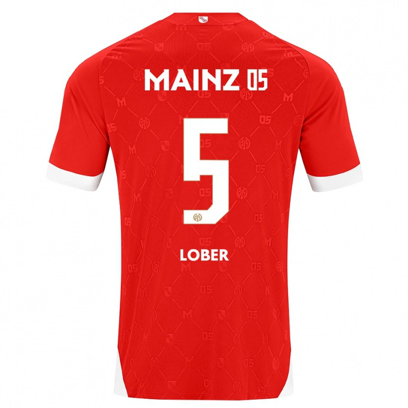 Danxen Mujer Camiseta Jana Löber #5 Rojo Blanco 1ª Equipación 2026/27 La Camisa México