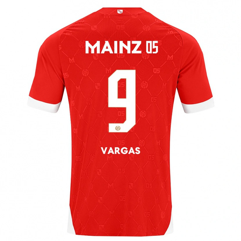 Danxen Mujer Camiseta Nayrobi Vargas #9 Rojo Blanco 1ª Equipación 2026/27 La Camisa México