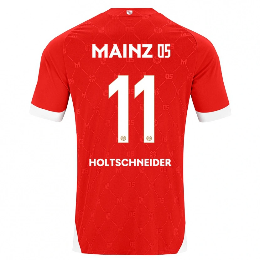 Danxen Mujer Camiseta Hannah Holtschneider #11 Rojo Blanco 1ª Equipación 2026/27 La Camisa México