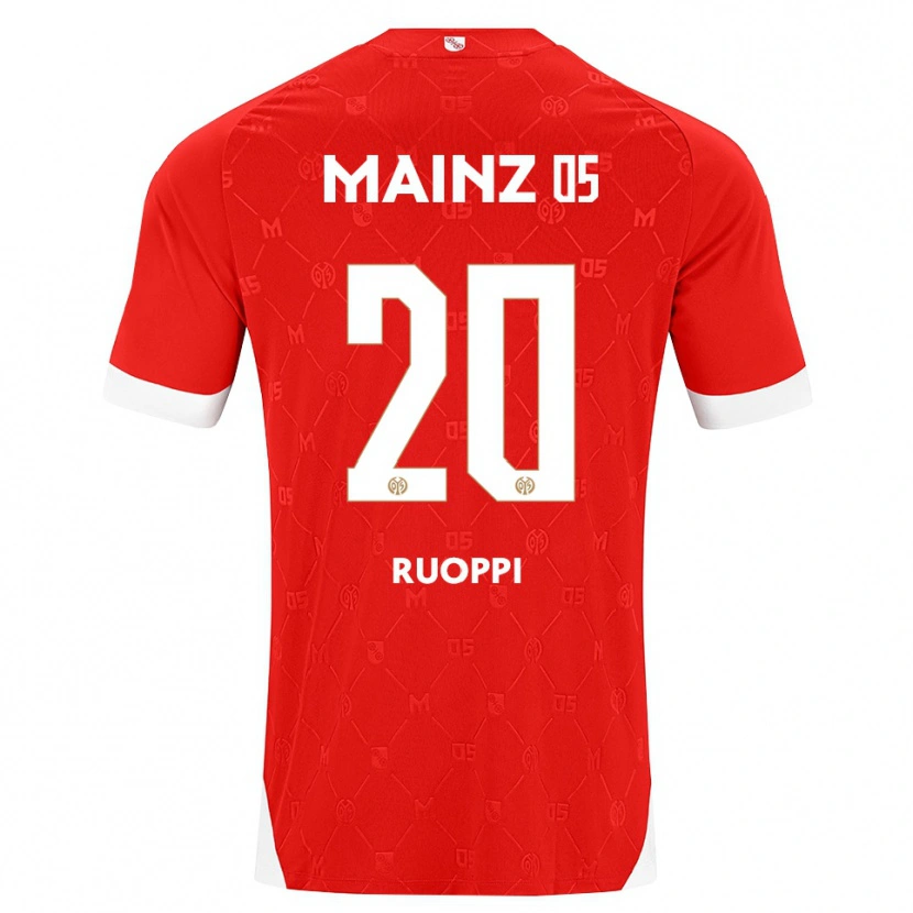 Danxen Mujer Camiseta Otto Ruoppi #20 Rojo Blanco 1ª Equipación 2026/27 La Camisa México