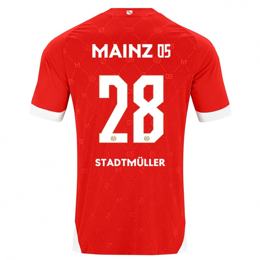 Danxen Mujer Camiseta Elias Stadtmüller #28 Rojo Blanco 1ª Equipación 2026/27 La Camisa México