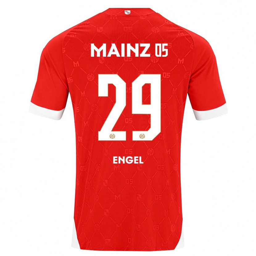 Danxen Mujer Camiseta Fritz Engel #29 Rojo Blanco 1ª Equipación 2026/27 La Camisa México