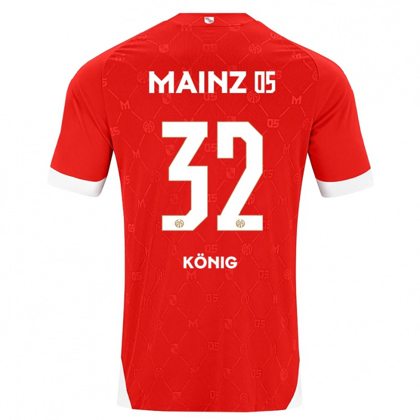 Danxen Mujer Camiseta Raúl König #32 Rojo Blanco 1ª Equipación 2026/27 La Camisa México