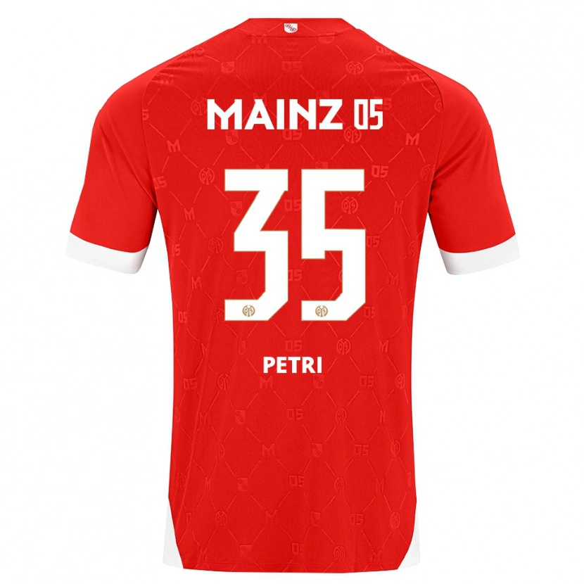 Danxen Mujer Camiseta Jolina Petri #35 Rojo Blanco 1ª Equipación 2026/27 La Camisa México