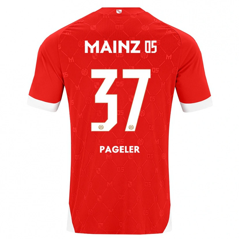 Danxen Mujer Camiseta Maja Pageler #37 Rojo Blanco 1ª Equipación 2026/27 La Camisa México