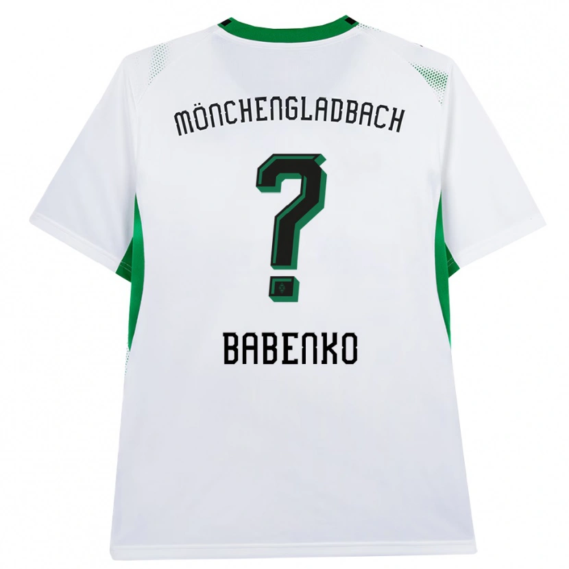Danxen Mujer Camiseta Artur Babenko #0 Blanco Negro Verde 1ª Equipación 2026/27 La Camisa México