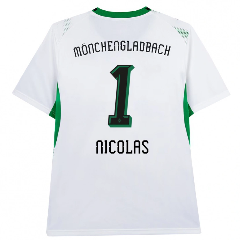 Danxen Mujer Camiseta Moritz Nicolas #1 Blanco Negro Verde 1ª Equipación 2026/27 La Camisa México