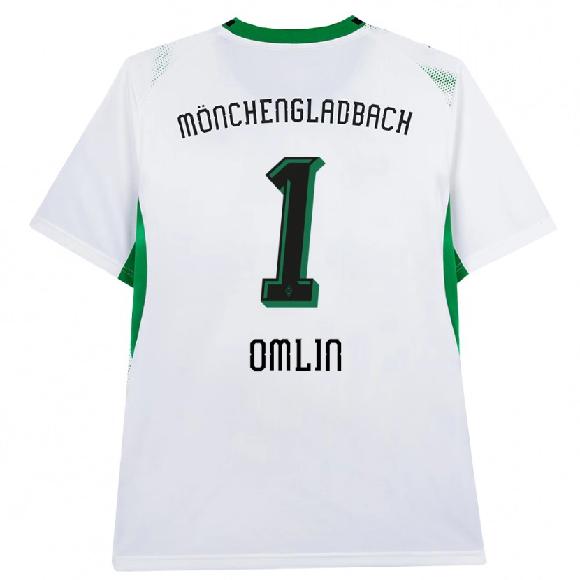 Danxen Mujer Camiseta Jonas Omlin #1 Blanco Negro Verde 1ª Equipación 2026/27 La Camisa México