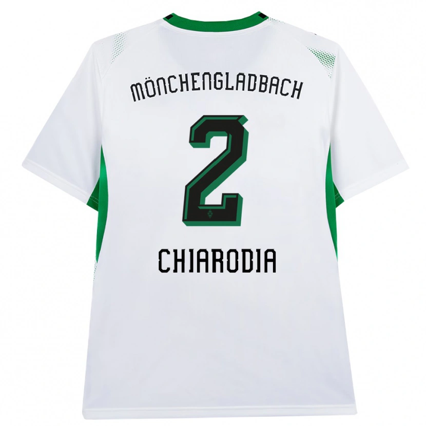 Danxen Mujer Camiseta Fabio Chiarodia #2 Blanco Negro Verde 1ª Equipación 2026/27 La Camisa México