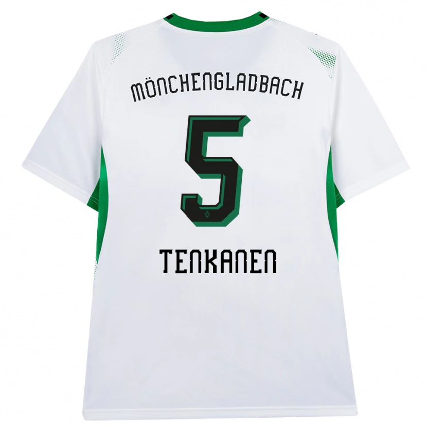 Danxen Mujer Camiseta Luke Tenkanen #5 Blanco Negro Verde 1ª Equipación 2026/27 La Camisa México