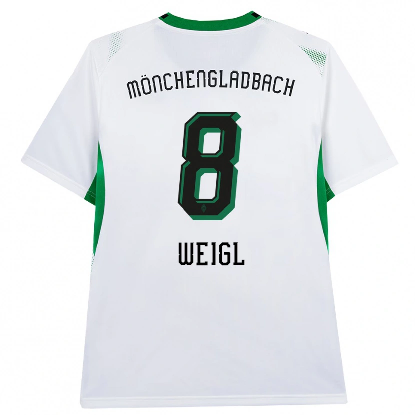 Danxen Mujer Camiseta Julian Weigl #8 Blanco Negro Verde 1ª Equipación 2026/27 La Camisa México