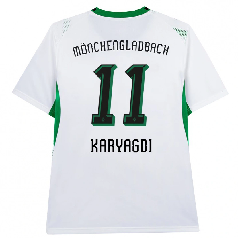 Danxen Mujer Camiseta Kerim Karyagdi #11 Blanco Negro Verde 1ª Equipación 2026/27 La Camisa México