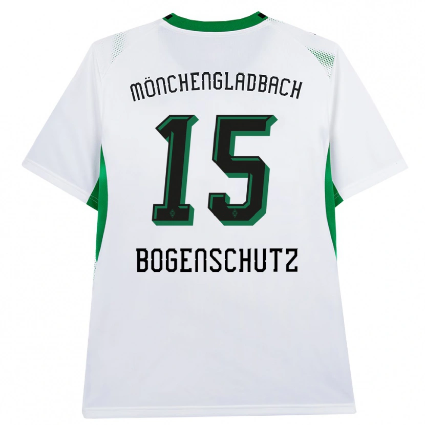 Danxen Mujer Camiseta Kerstin Bogenschutz #15 Blanco Negro Verde 1ª Equipación 2026/27 La Camisa México