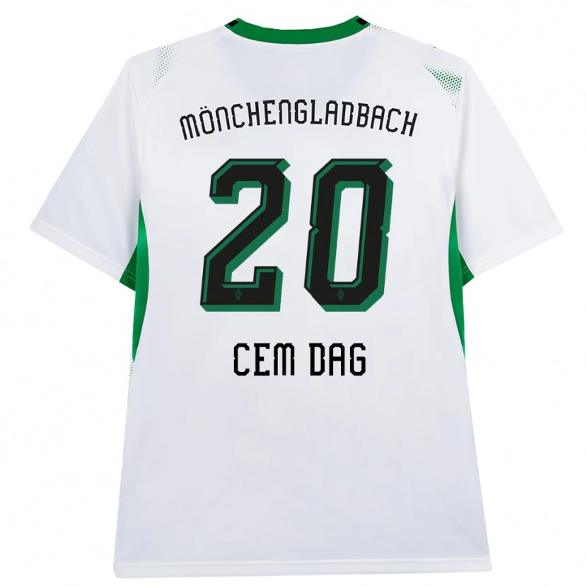 Danxen Mujer Camiseta Cem Dag #20 Blanco Negro Verde 1ª Equipación 2026/27 La Camisa México