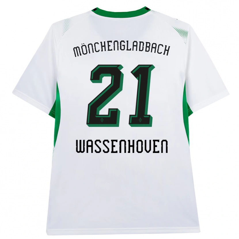 Danxen Mujer Camiseta Michelle Wassenhoven #21 Blanco Negro Verde 1ª Equipación 2026/27 La Camisa México