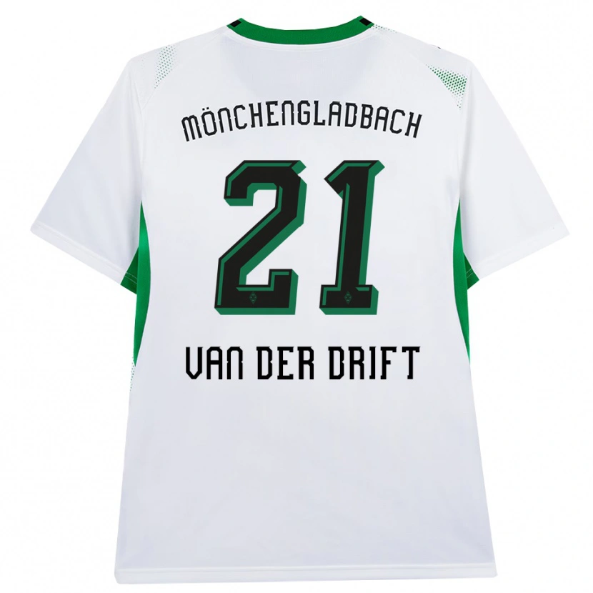 Danxen Mujer Camiseta Suus Van Der Drift #21 Blanco Negro Verde 1ª Equipación 2026/27 La Camisa México