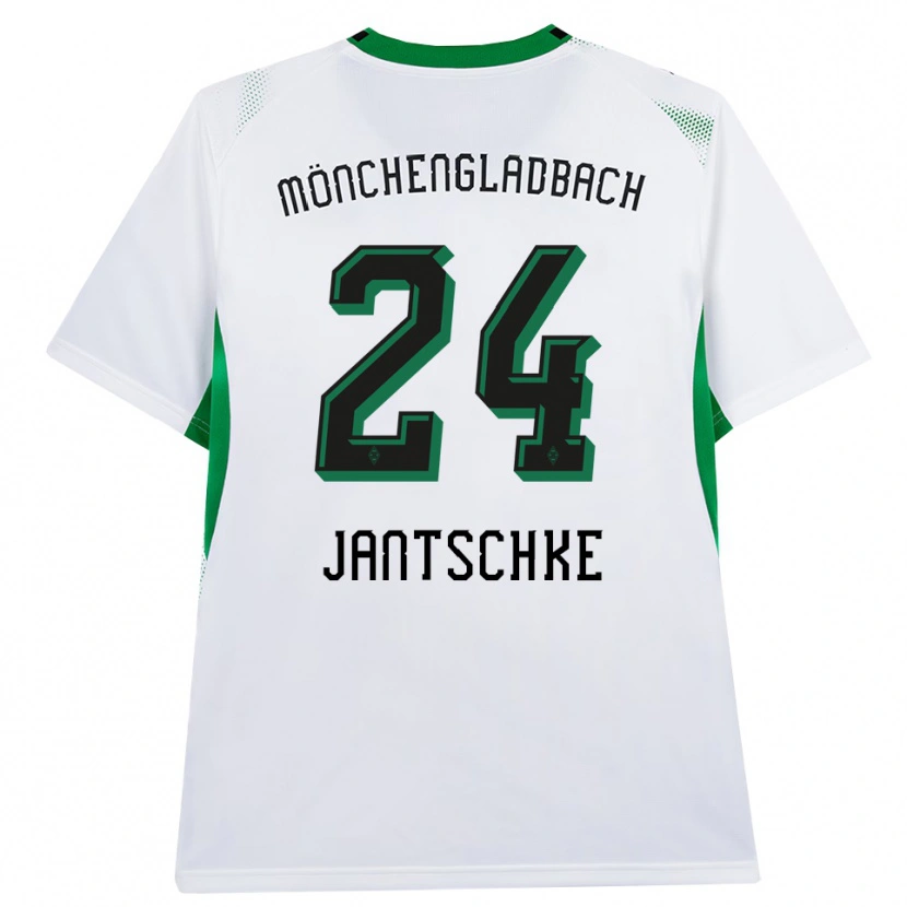 Danxen Mujer Camiseta Tony Jantschke #24 Blanco Negro Verde 1ª Equipación 2026/27 La Camisa México