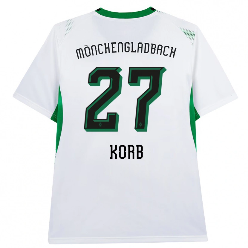 Danxen Mujer Camiseta Julian Korb #27 Blanco Negro Verde 1ª Equipación 2026/27 La Camisa México
