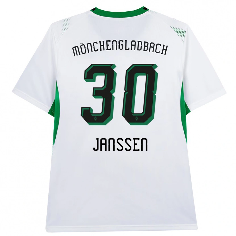 Danxen Mujer Camiseta Annalena Janssen #30 Blanco Negro Verde 1ª Equipación 2026/27 La Camisa México