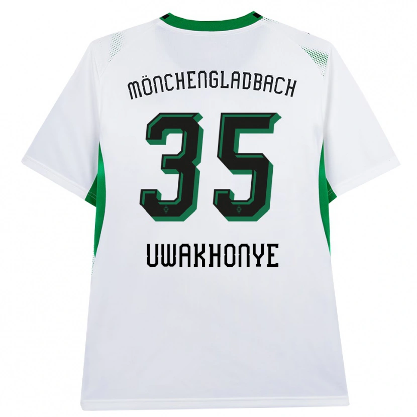 Danxen Mujer Camiseta Josiah Uwakhonye #35 Blanco Negro Verde 1ª Equipación 2026/27 La Camisa México