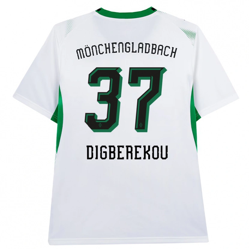 Danxen Mujer Camiseta Ibrahim Digberekou #37 Blanco Negro Verde 1ª Equipación 2026/27 La Camisa México