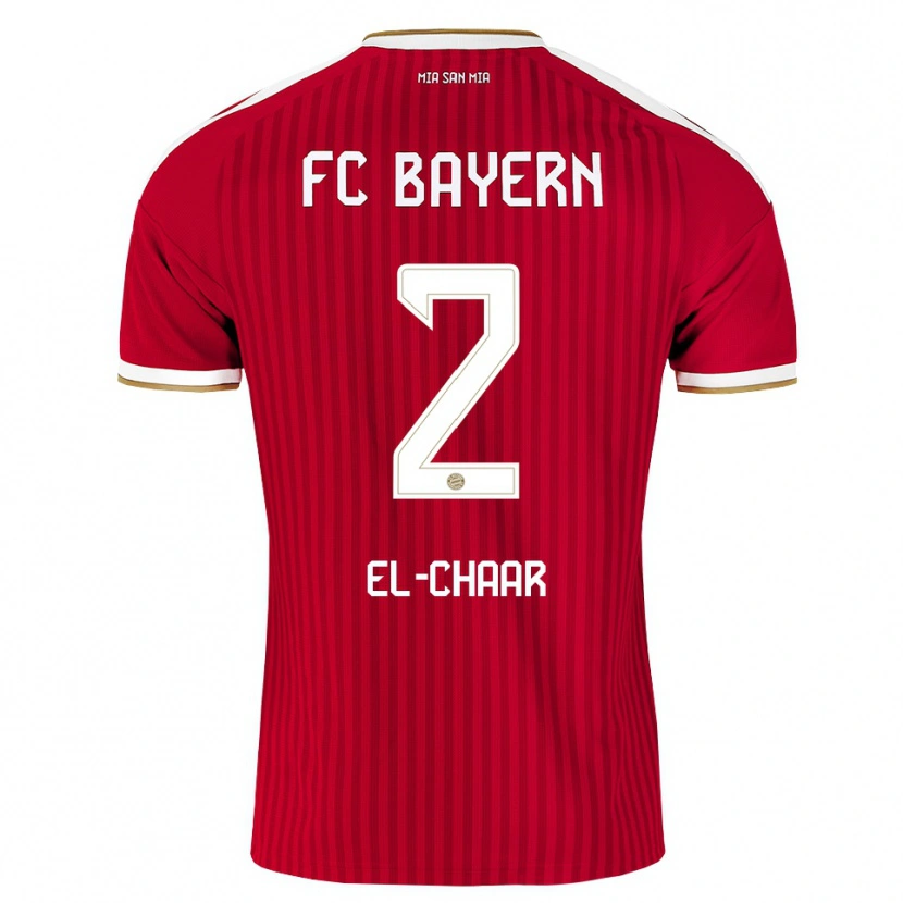 Danxen Mujer Camiseta Adam El-Chaar #2 Rojo Blanco Azul 1ª Equipación 2026/27 La Camisa México