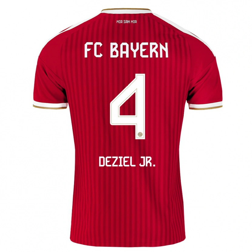 Danxen Mujer Camiseta Robert Deziel Jr. #4 Rojo Blanco Azul 1ª Equipación 2026/27 La Camisa México