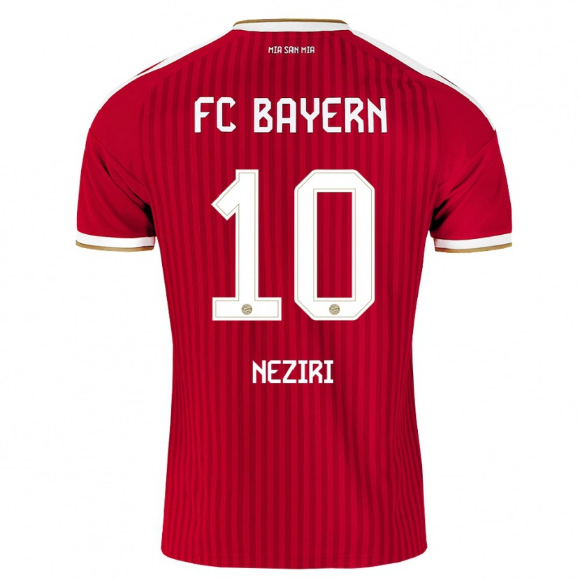 Danxen Mujer Camiseta Behar Neziri #10 Rojo Blanco Azul 1ª Equipación 2026/27 La Camisa México